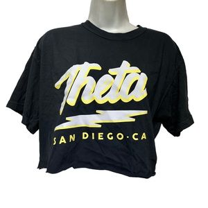 theta tots Sorority Crop Top Size M